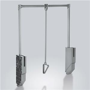 Pull Down Closet Rod Untuk Pengorganisasian Kain Lemari Pakaian