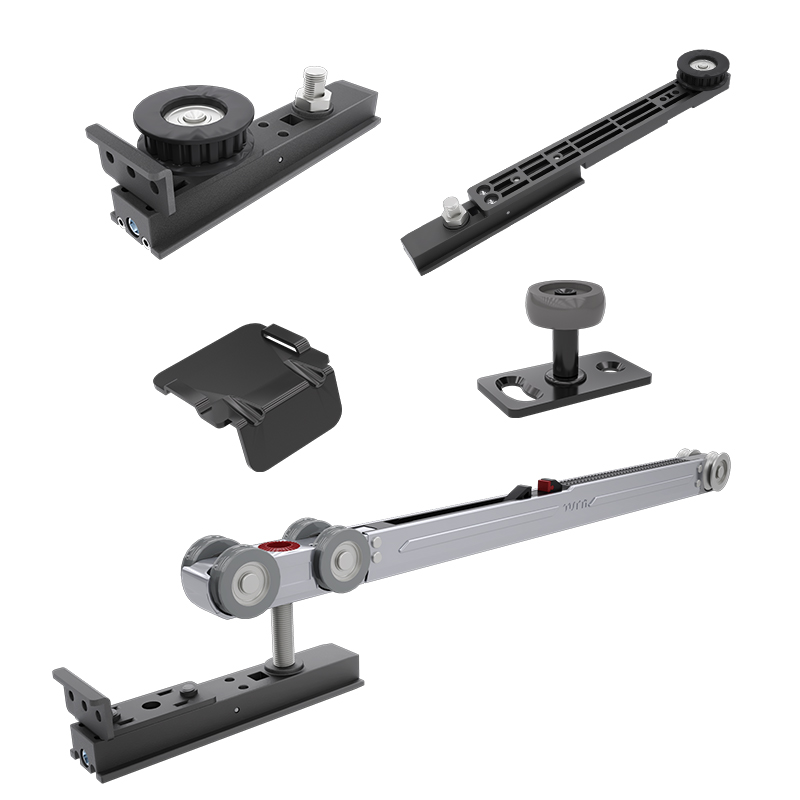 Chariot et rouleau de porte coulissante pour porte en aluminium