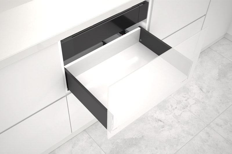 Schlanke doppelwandige Schublade mit 4D-Einstellung